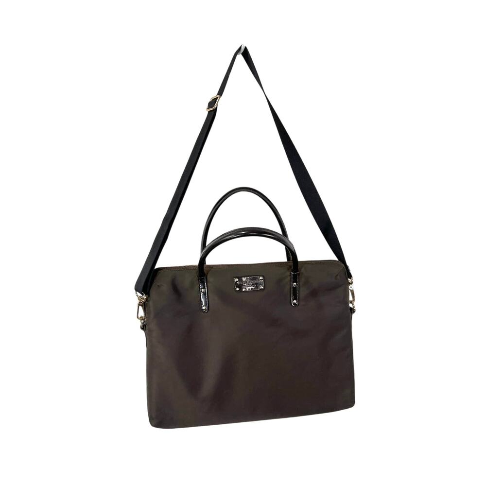 Kate Spade Laptop Bag Brown Nylon Messenger